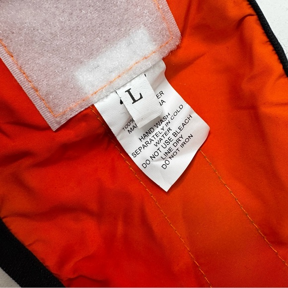 Orange Hooded Reflective Dog Jacket - Picture 5 of 7